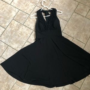 Black cocktail dress